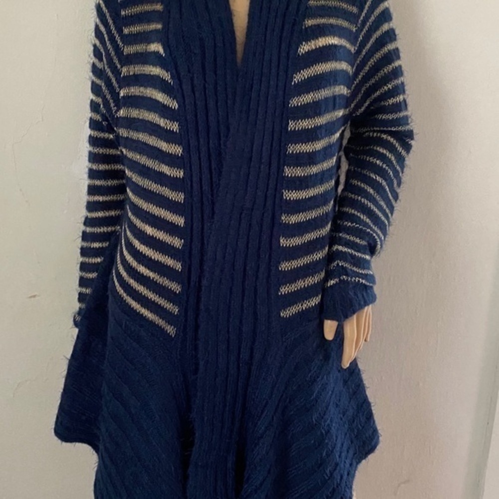 Midnight velvet size L knit cardigan